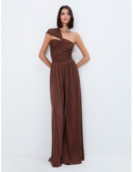 TOI & MOI One shoulder lurex τοπ 80-6843-226-ΚΑΦΕ