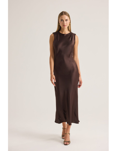ENZZO Φόρεμα Martina 262006-ESPRESSO
