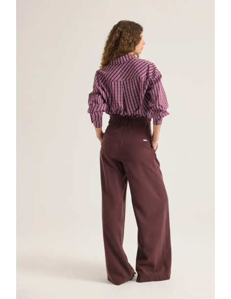 ENZZO Παντελόνα Marilyn 262004-DARK PLUM