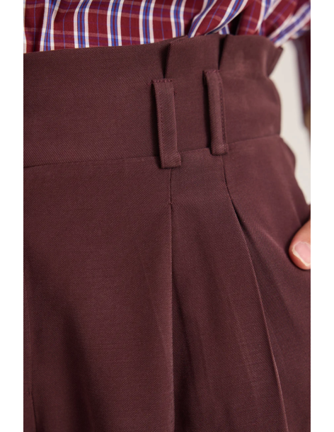 ENZZO Παντελόνα Marilyn 262004-DARK PLUM