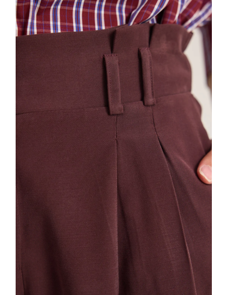 ENZZO Παντελόνα Marilyn 262004-DARK PLUM