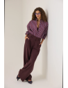 ENZZO Παντελόνα Marilyn 262004-DARK PLUM