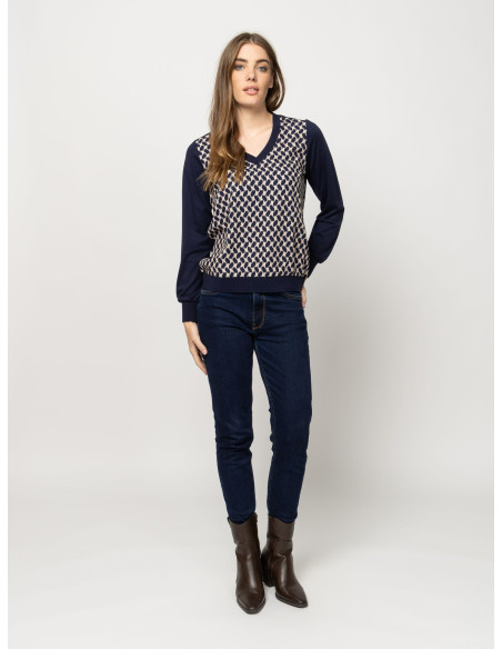 HEAVY TOOLS Μακρυμάνικο Τ-SHIRT CALISHAW26 15056-GEOMETRIC