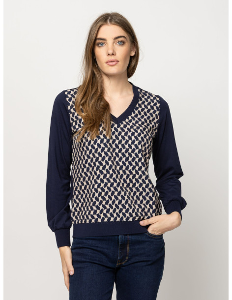 HEAVY TOOLS Μακρυμάνικο Τ-SHIRT CALISHAW26 15056-GEOMETRIC