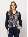 HEAVY TOOLS Μακρυμάνικο Τ-SHIRT CALISHAW26 15056-GEOMETRIC
