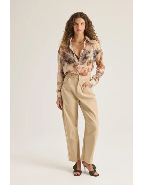 ENZZO Πουκάμισο Nadia 262001-ΒΑΝΙΛΙΑ
