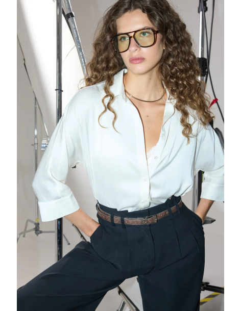 ENZZO Πουκάμισο Maritina 262065-CREAM
