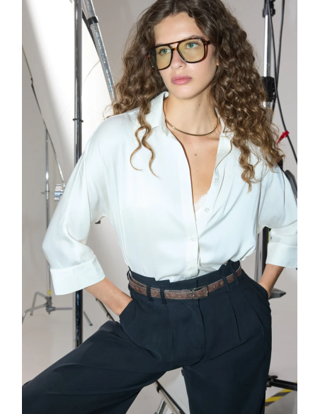 ENZZO Πουκάμισο Maritina 262065-CREAM