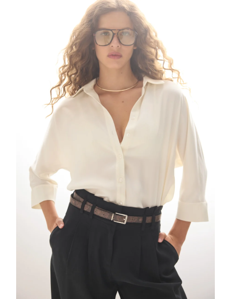 ENZZO Πουκάμισο Maritina 262065-CREAM 2