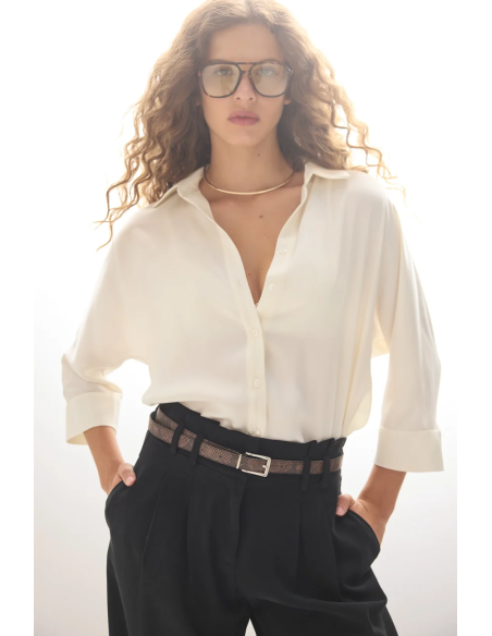 ENZZO Πουκάμισο Maritina 262065-CREAM