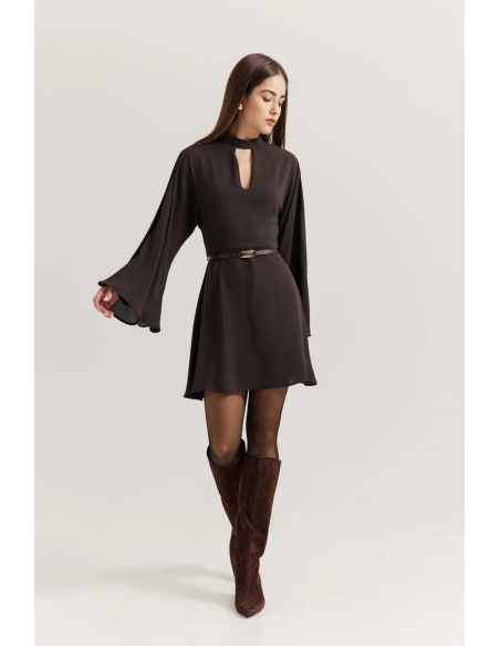 ENZZO Φόρεμα Melena 262324-ESPRESSO