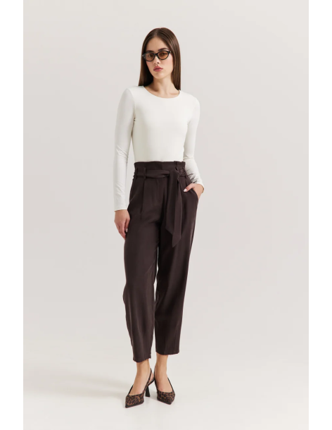 ENZZO Παντελόνι Addie 262157-ESPRESSO