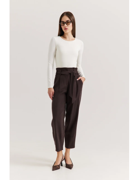 ENZZO Παντελόνι Addie 262157-ESPRESSO