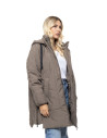 BISTON μακρύ padded μπουφάν με κουκούλα 56-101-029-FANGO