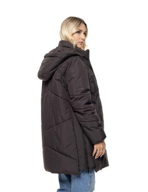 BISTON μακρύ padded μπουφάν με κουκούλα 56-101-029-ΚΑΦΕ