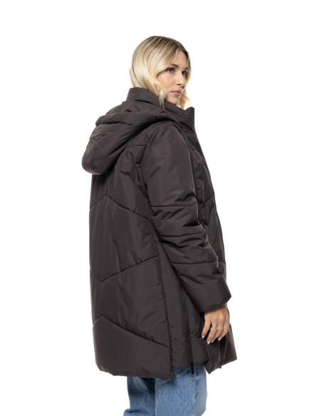BISTON μακρύ padded μπουφάν με κουκούλα 56-101-029-ΚΑΦΕ