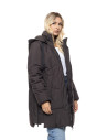 BISTON μακρύ padded μπουφάν με κουκούλα 56-101-029-ΚΑΦΕ