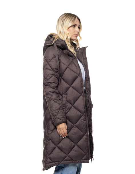 SPLENDID μακρύ Puffer πανωφόρι με κουκούλα 56-101-069-ΚΑΦΕ 2