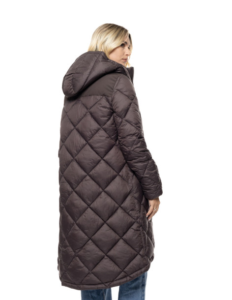 SPLENDID μακρύ Puffer πανωφόρι με κουκούλα 56-101-069-ΚΑΦΕ
