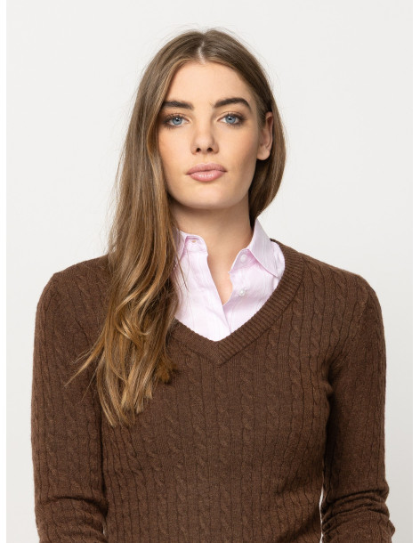 HEAVY TOOLS ΠΛΕΚΤΗ ΜΠΛΟΥΖΑ HETRA 53049-BROWN