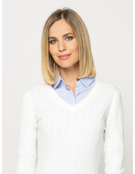HEAVY TOOLS ΠΛΕΚΤΗ ΜΠΛΟΥΖΑ HETRA 53049-ECRU