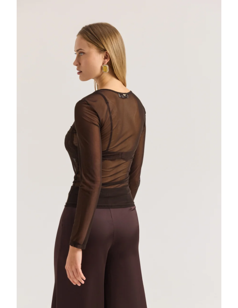 ENZZO Μπλούζα Charlize 262187-ESPRESSO