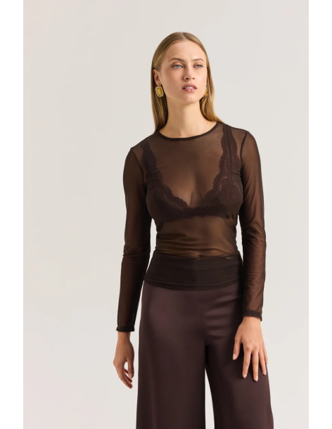 ENZZO Μπλούζα Charlize 262187-ESPRESSO