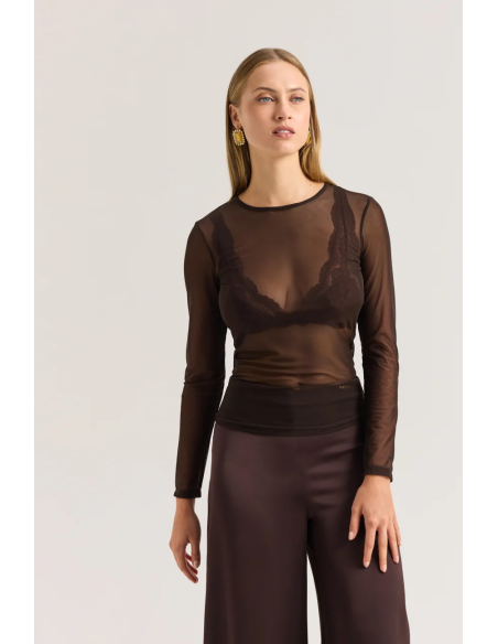 ENZZO Μπλούζα Charlize 262187-ESPRESSO