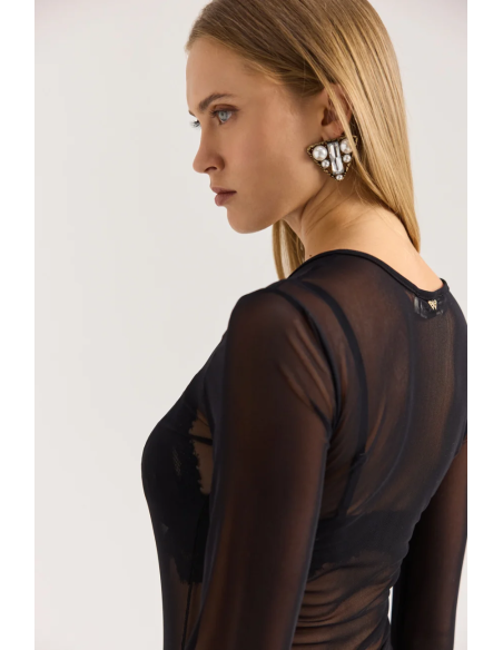 ENZZO Μπλούζα Charlize 262187-ΜΑΥΡΟ