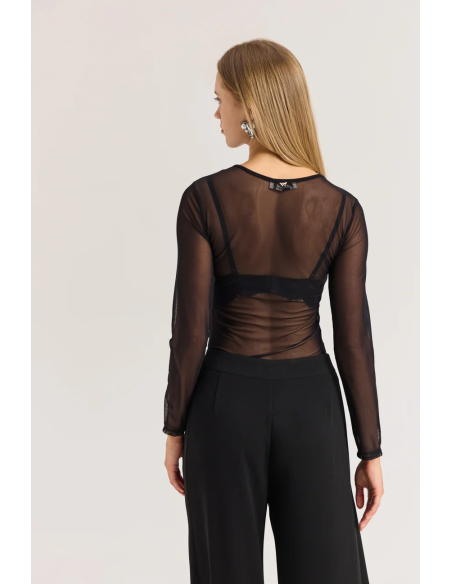 ENZZO Μπλούζα Charlize 262187-ΜΑΥΡΟ