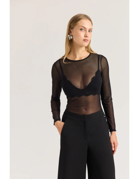 ENZZO Μπλούζα Charlize 262187-ΜΑΥΡΟ