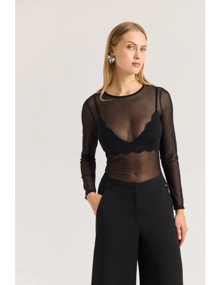 ENZZO Μπλούζα Charlize 262187-ΜΑΥΡΟ