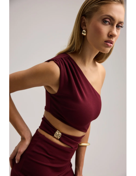 ENZZO Φόρεμα Libby 262344-ΜΠΟΡΝΤΟ