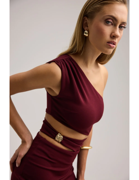 ENZZO Φόρεμα Libby 262344-ΜΠΟΡΝΤΟ