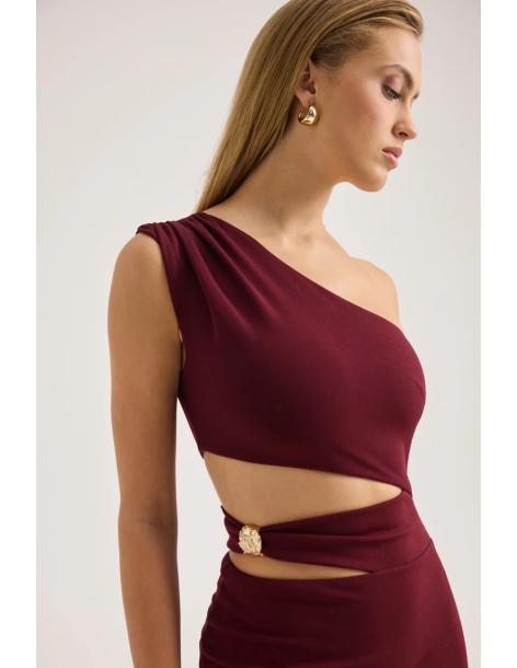 ENZZO Φόρεμα Libby 262344-ΜΠΟΡΝΤΟ