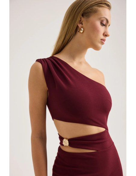 ENZZO Φόρεμα Libby 262344-ΜΠΟΡΝΤΟ