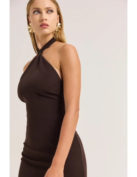 ENZZO Φόρεμα Ameline 262341-ESPRESSO