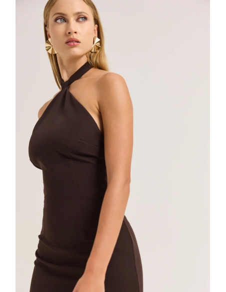 ENZZO Φόρεμα Ameline 262341-ESPRESSO