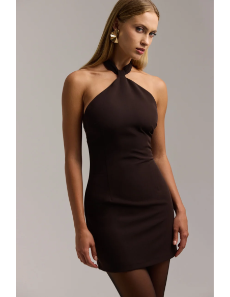 ENZZO Φόρεμα Ameline 262341-ESPRESSO