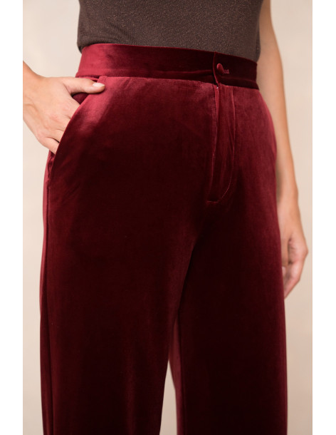 BON FASHION Velvet jacket and pants set V1721-P2228-BROWN | BON FASHION