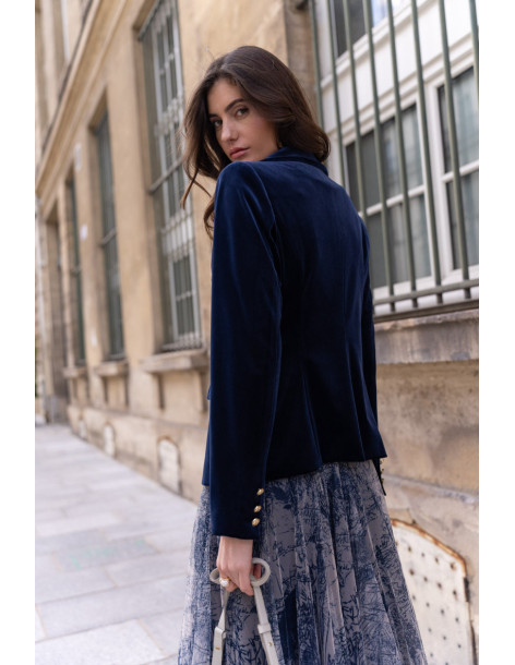 BON FASHION Velvet jacket and pants set V1721-P2228-BROWN | BON FASHION