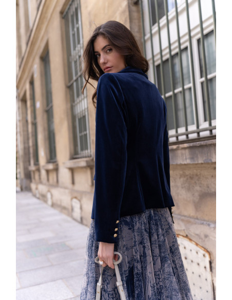 BON FASHION Velvet jacket and pants set V1721-P2228-BROWN | BON FASHION