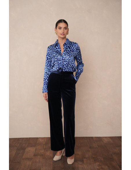 BON FASHION Velvet jacket and pants set V1721-P2228-BROWN | BON FASHION