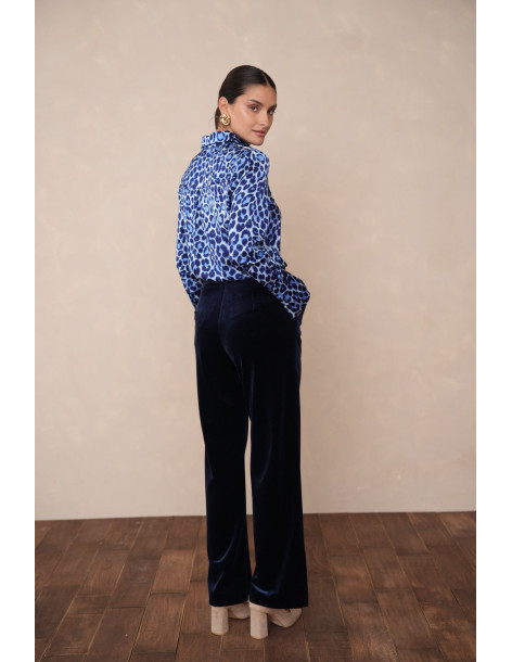 BON FASHION Velvet jacket and pants set V1721-P2228-BROWN | BON FASHION
