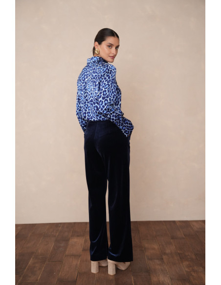 BON FASHION Velvet jacket and pants set V1721-P2228-BROWN | BON FASHION
