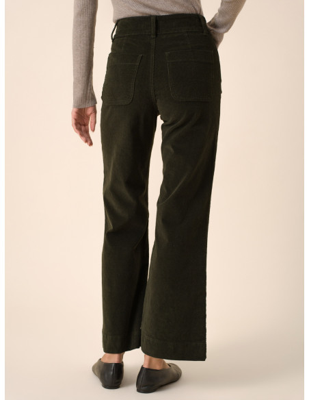 ORAIJE PARIS Βελούδινο παντελόνι Elenette V6006-OLIVE