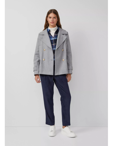 S.OLIVER Ankle cord pants with elastic waistband 2170192-5959 | BON FASHION
