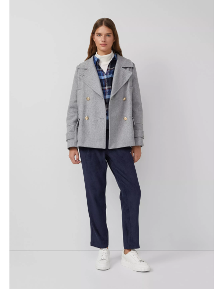 S.OLIVER Ankle cord pants with elastic waistband 2170192-5959 | BON FASHION