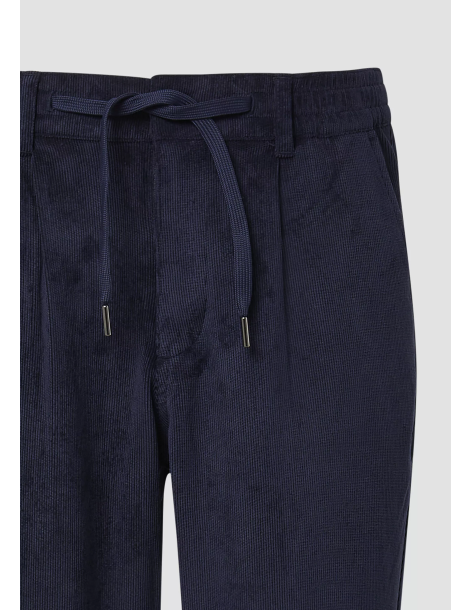 S.OLIVER Ankle cord pants with elastic waistband 2170192-5959 | BON FASHION