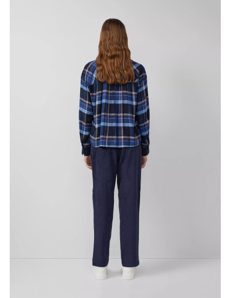 S.OLIVER Ankle cord pants with elastic waistband 2170192-5959 | BON FASHION